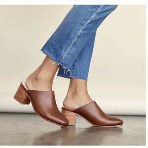 Nisolo All-Day Heeled Mule Brandy Size 8